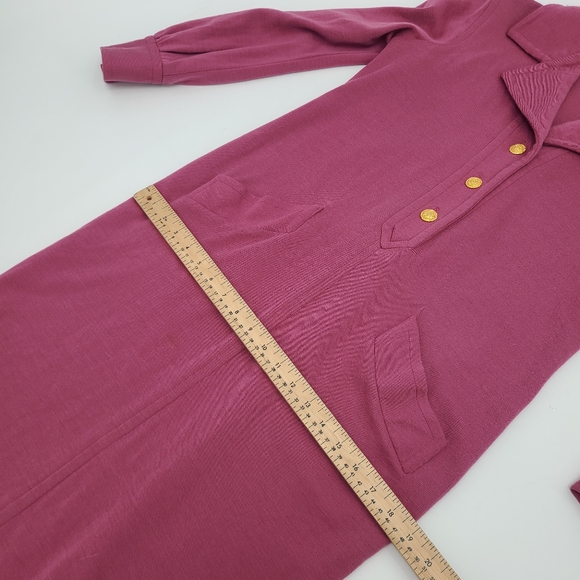 Vintage Ports International Pure Virgin Wool Long Sleeve Dress - Picture 6 of 9